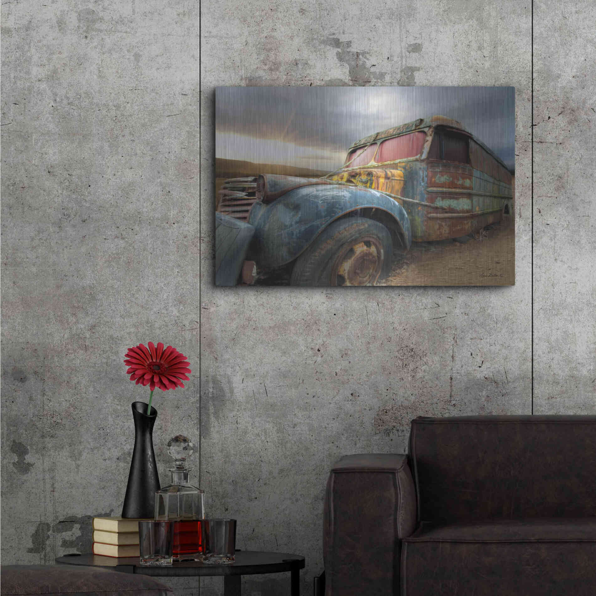 Luxe Metal Art 'Catch a Ride' by Lori Deiter, Metal Wall Art,36x24