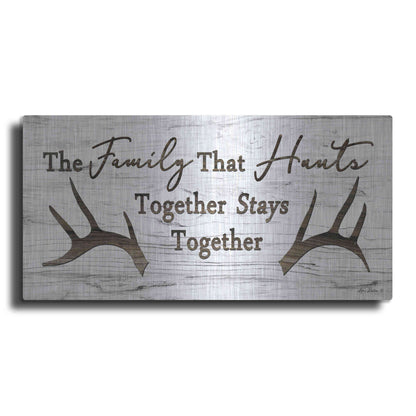 Luxe Metal Art 'Hunting Family' by Lori Deiter, Metal Wall Art