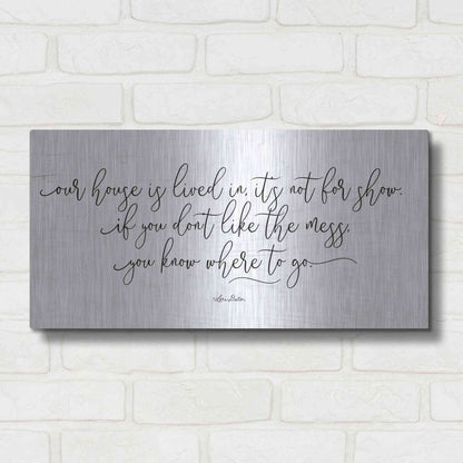 Luxe Metal Art 'The Mess' by Lori Deiter, Metal Wall Art,24x12
