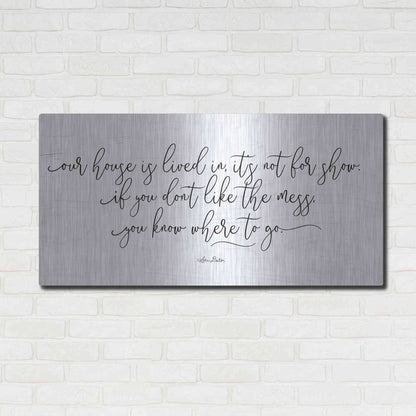 Luxe Metal Art 'The Mess' by Lori Deiter, Metal Wall Art,48x24
