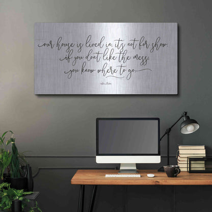 Luxe Metal Art 'The Mess' by Lori Deiter, Metal Wall Art,48x24
