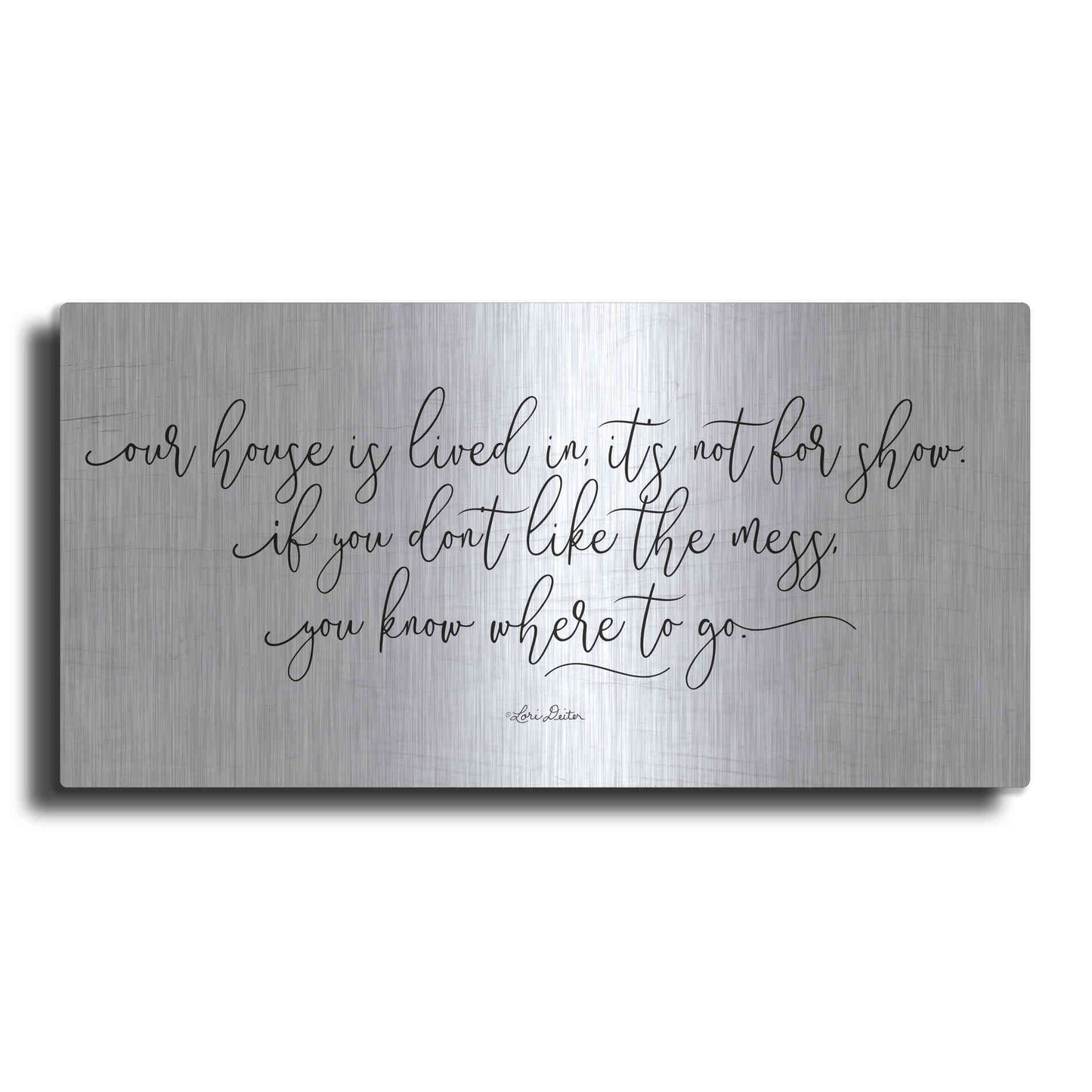 Luxe Metal Art 'The Mess' by Lori Deiter, Metal Wall Art