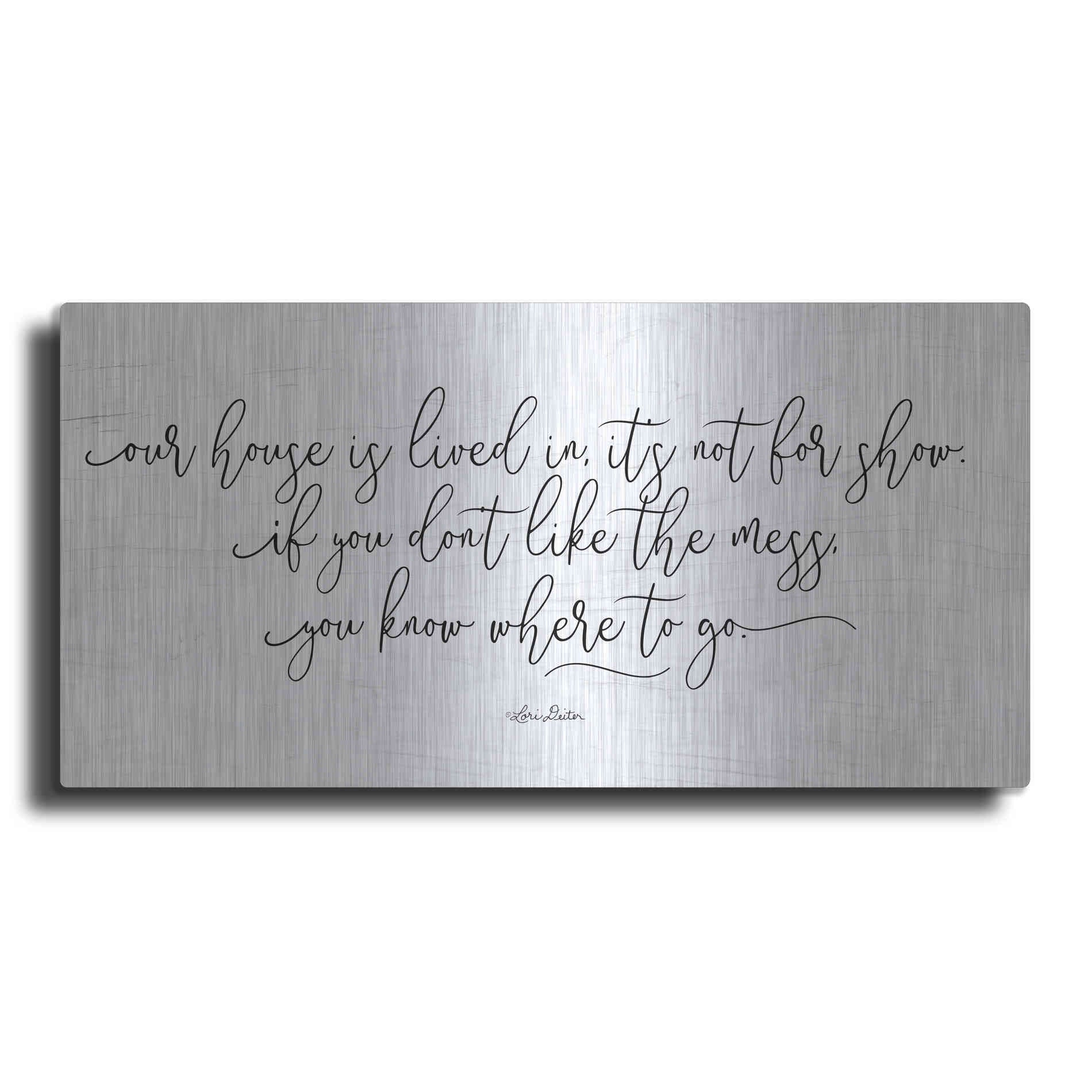 Luxe Metal Art 'The Mess' by Lori Deiter, Metal Wall Art