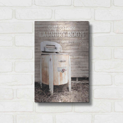 Luxe Metal Art 'Laundry Room' by Lori Deiter, Metal Wall Art,12x16