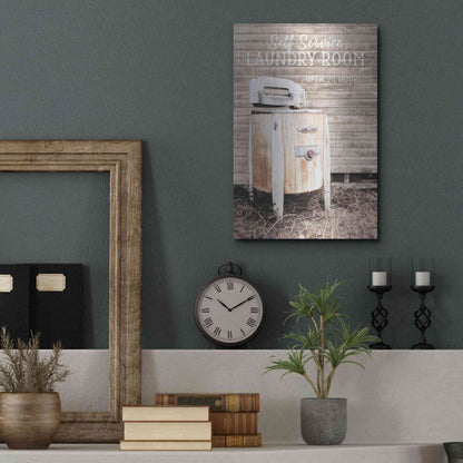 Luxe Metal Art 'Laundry Room' by Lori Deiter, Metal Wall Art,12x16