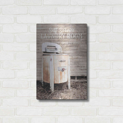Luxe Metal Art 'Laundry Room' by Lori Deiter, Metal Wall Art,16x24