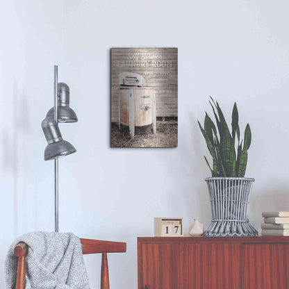 Luxe Metal Art 'Laundry Room' by Lori Deiter, Metal Wall Art,16x24