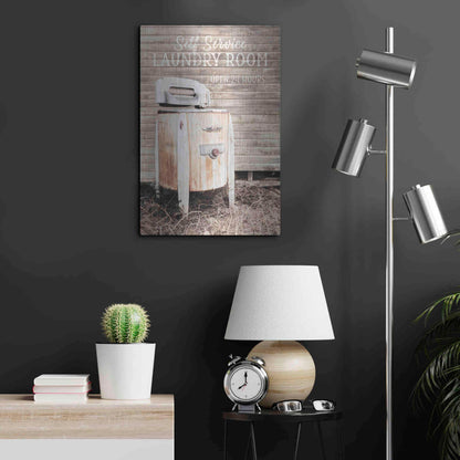 Luxe Metal Art 'Laundry Room' by Lori Deiter, Metal Wall Art,16x24
