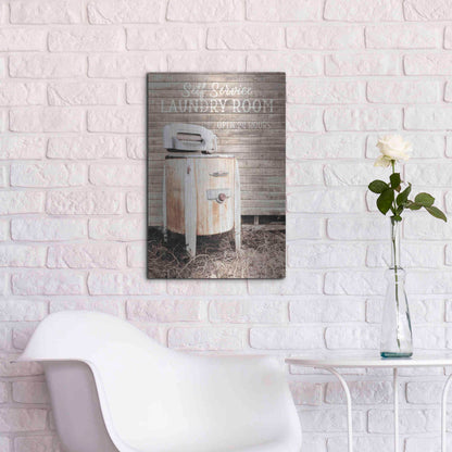 Luxe Metal Art 'Laundry Room' by Lori Deiter, Metal Wall Art,16x24