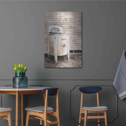 Luxe Metal Art 'Laundry Room' by Lori Deiter, Metal Wall Art,24x36