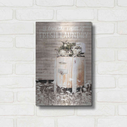 Luxe Metal Art 'Fresh Laundry' by Lori Deiter, Metal Wall Art,12x16