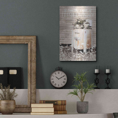 Luxe Metal Art 'Fresh Laundry' by Lori Deiter, Metal Wall Art,12x16