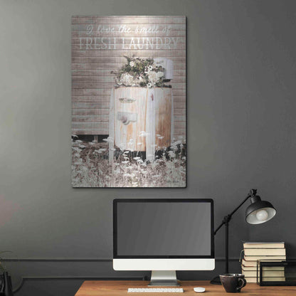 Luxe Metal Art 'Fresh Laundry' by Lori Deiter, Metal Wall Art,24x36