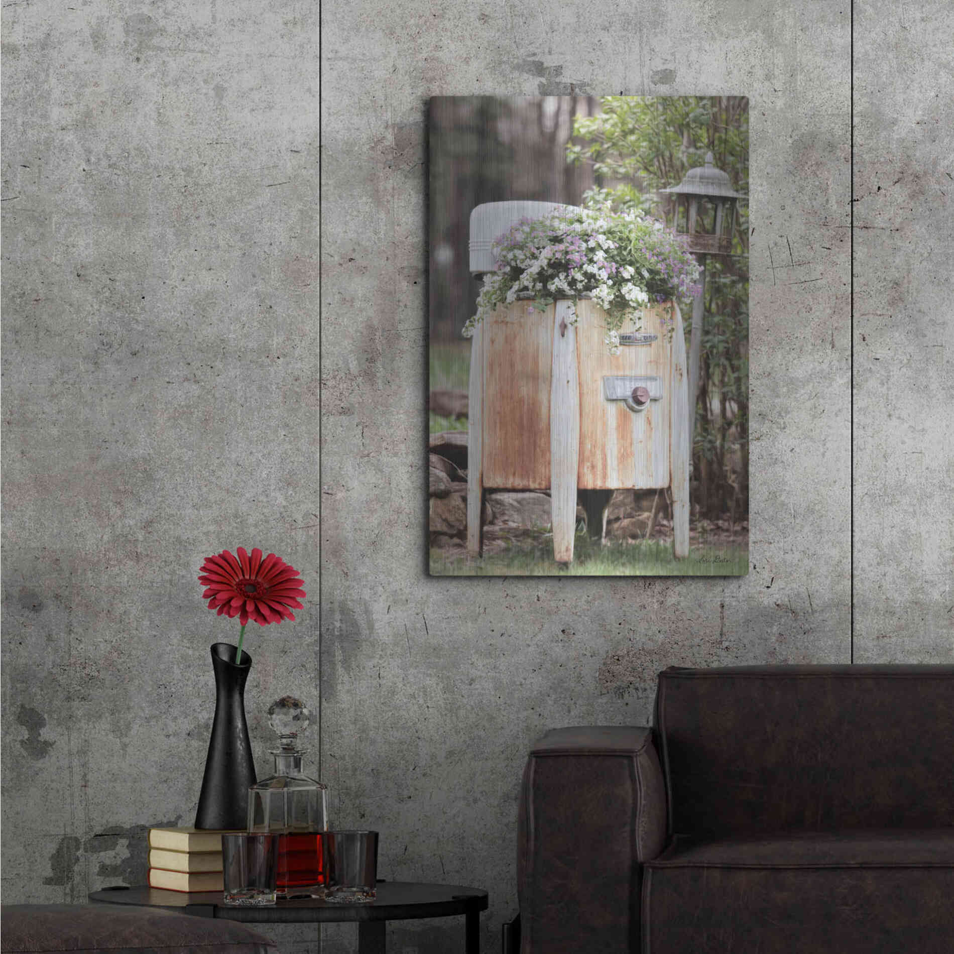 Luxe Metal Art 'Overflowing' by Lori Deiter, Metal Wall Art,24x36