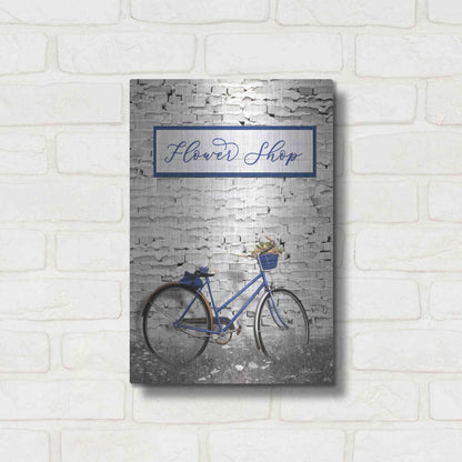 Luxe Metal Art 'Flower Shop Bicycle' by Lori Deiter, Metal Wall Art,12x16