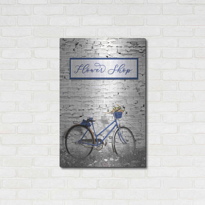 Luxe Metal Art 'Flower Shop Bicycle' by Lori Deiter, Metal Wall Art,24x36