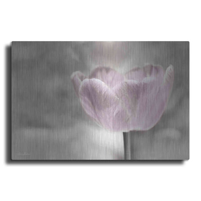 Luxe Metal Art 'Violet Tulip' by Lori Deiter, Metal Wall Art