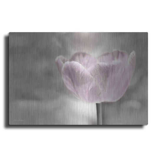 Luxe Metal Art 'Violet Tulip' by Lori Deiter, Metal Wall Art