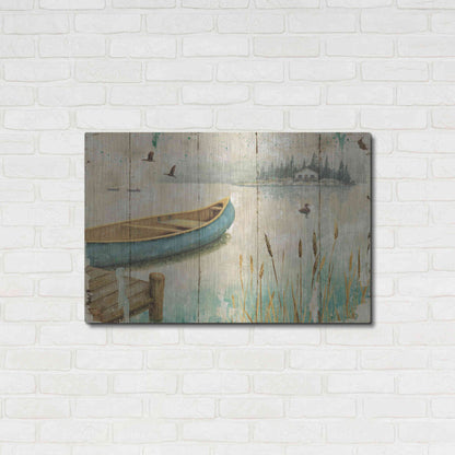 Luxe Metal Art 'Waterside V' by Daphne Brissonet, Metal Wall Art,36x24