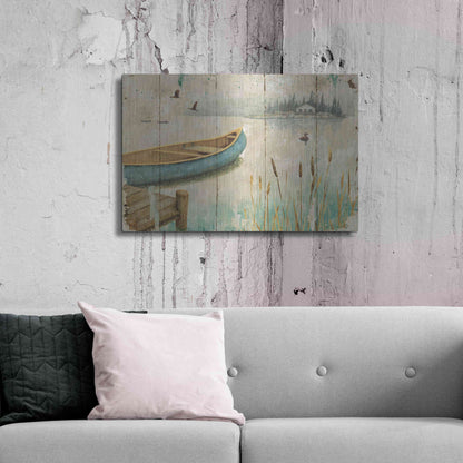 Luxe Metal Art 'Waterside V' by Daphne Brissonet, Metal Wall Art,36x24