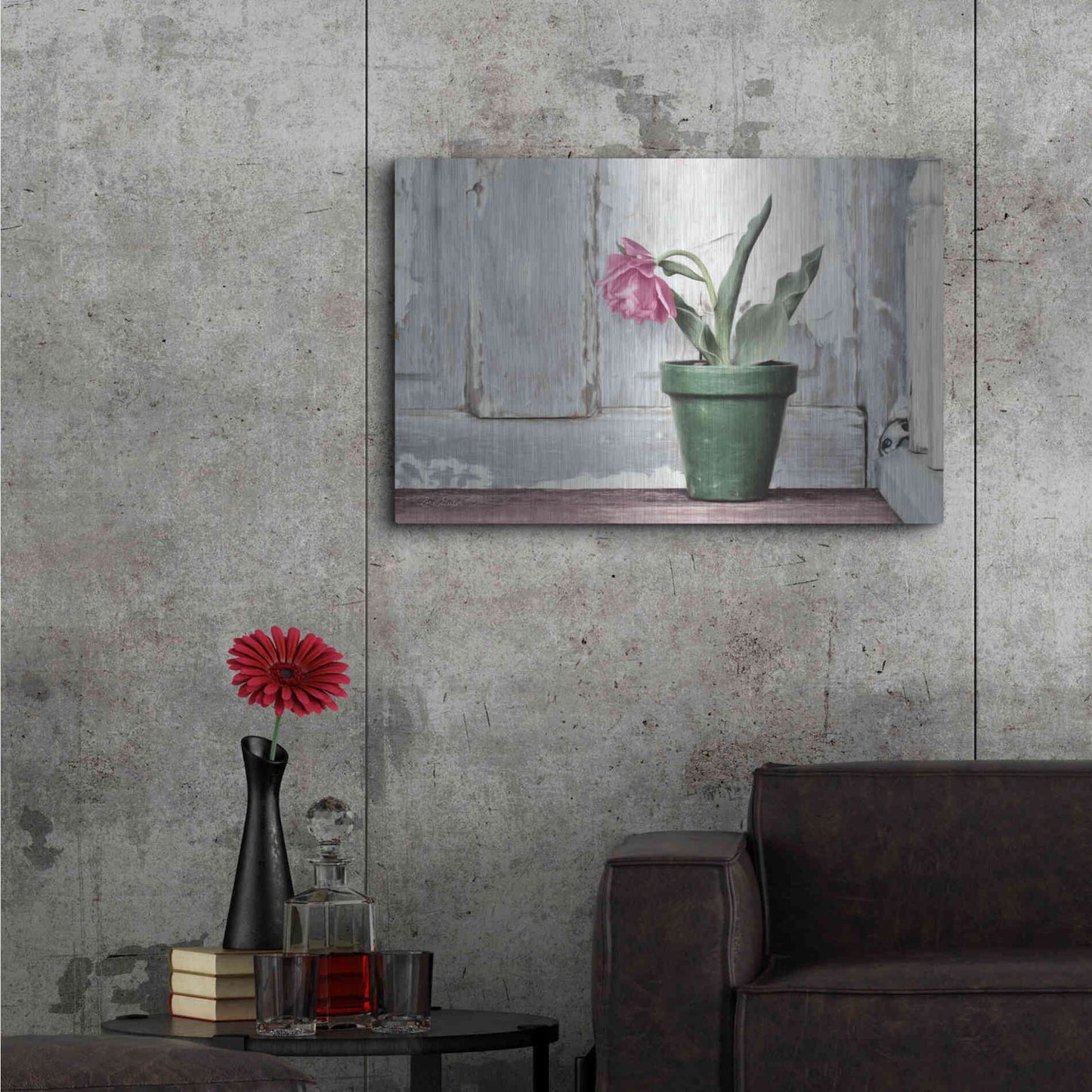 Luxe Metal Art 'Take a Bow Tulip' by Lori Deiter, Metal Wall Art,36x24