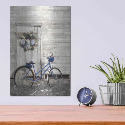 Luxe Metal Art 'Life is Like Riding a Bike' by Lori Deiter, Metal Wall Art,12x16
