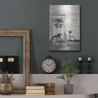 Luxe Metal Art 'Life is Like Riding a Bike' by Lori Deiter, Metal Wall Art,12x16