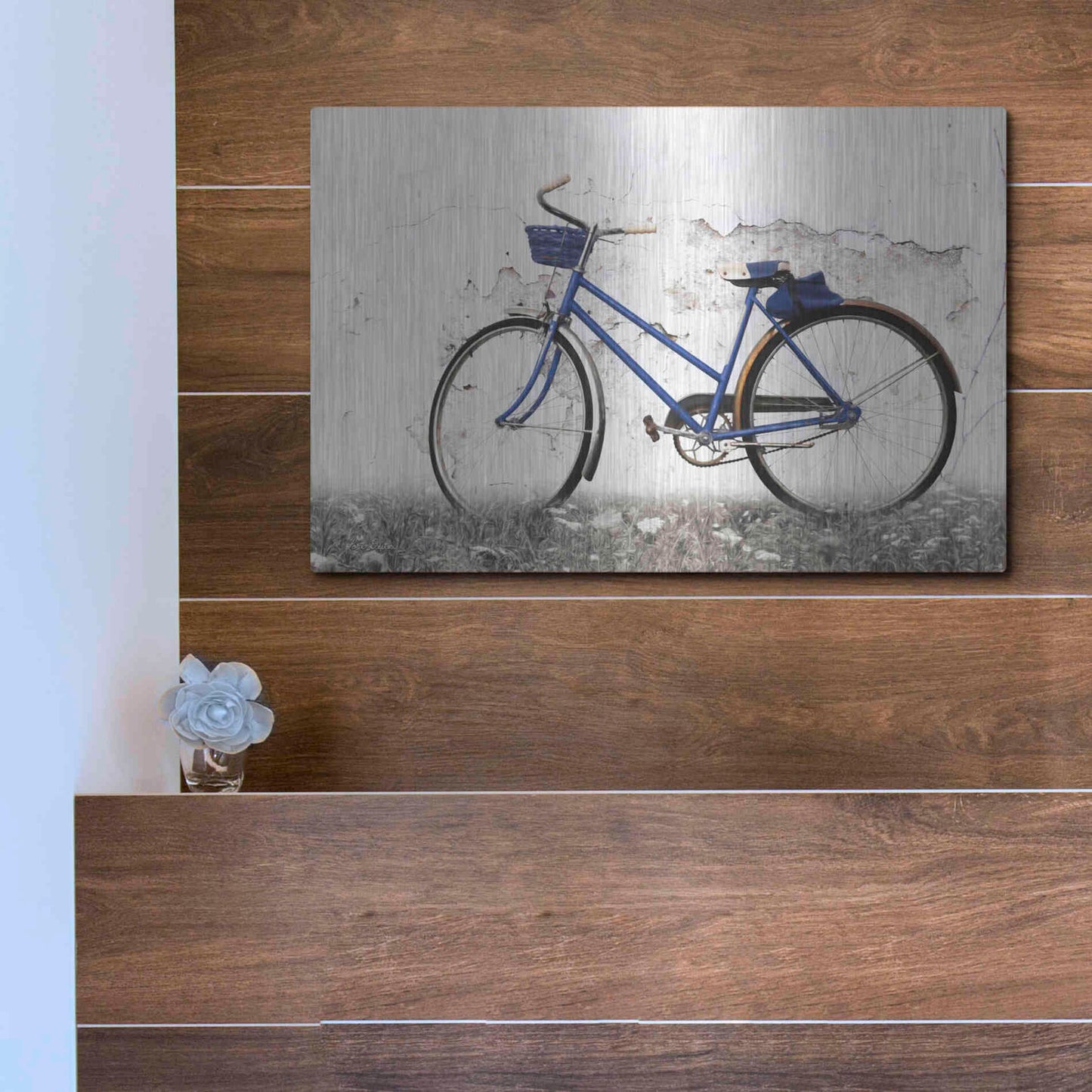 Luxe Metal Art 'Keep Your Balance' by Lori Deiter, Metal Wall Art,16x12