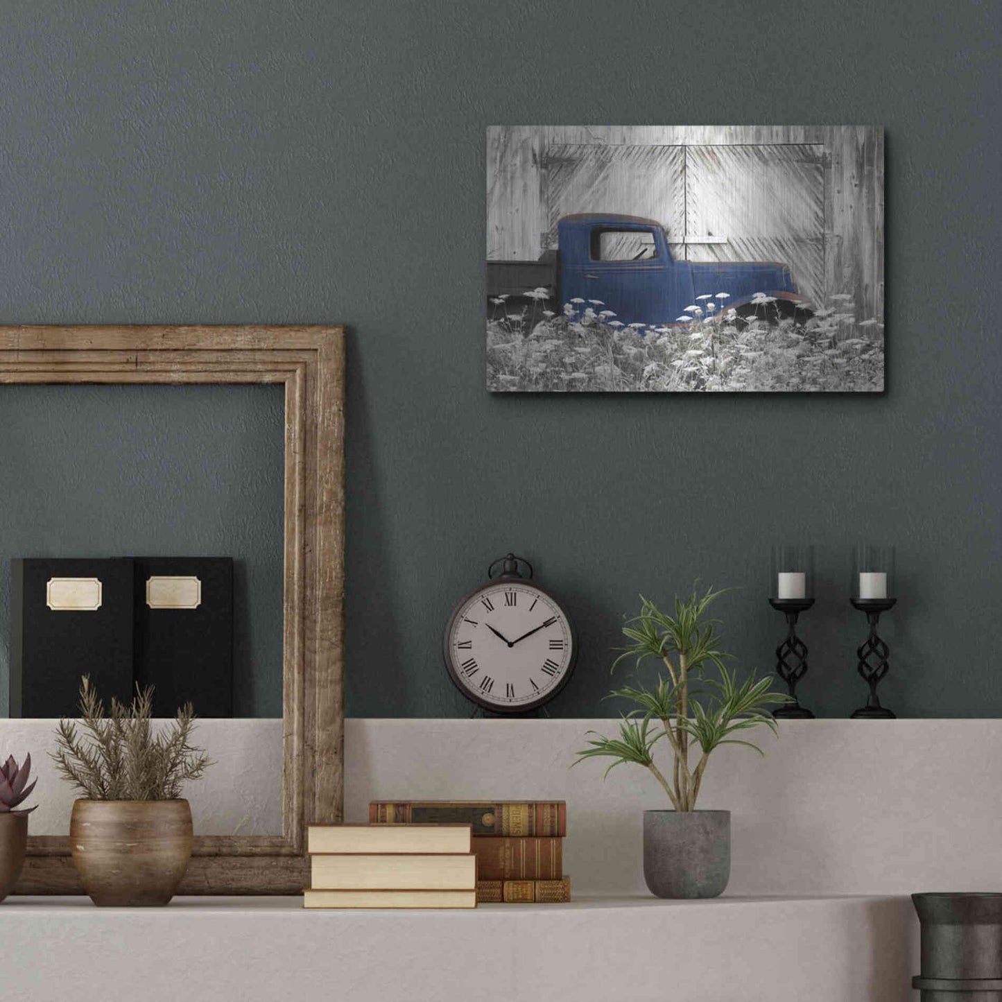 Luxe Metal Art 'Age is a Work of Art' by Lori Deiter, Metal Wall Art,16x12