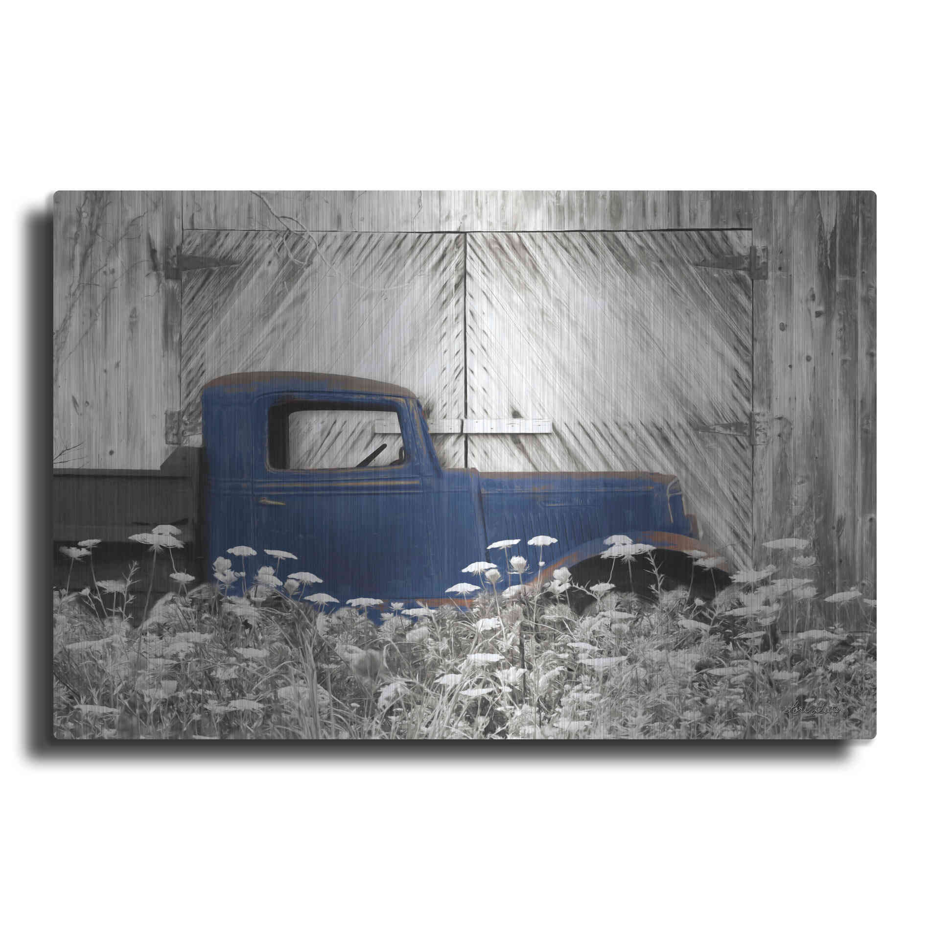 Luxe Metal Art 'Age is a Work of Art' by Lori Deiter, Metal Wall Art