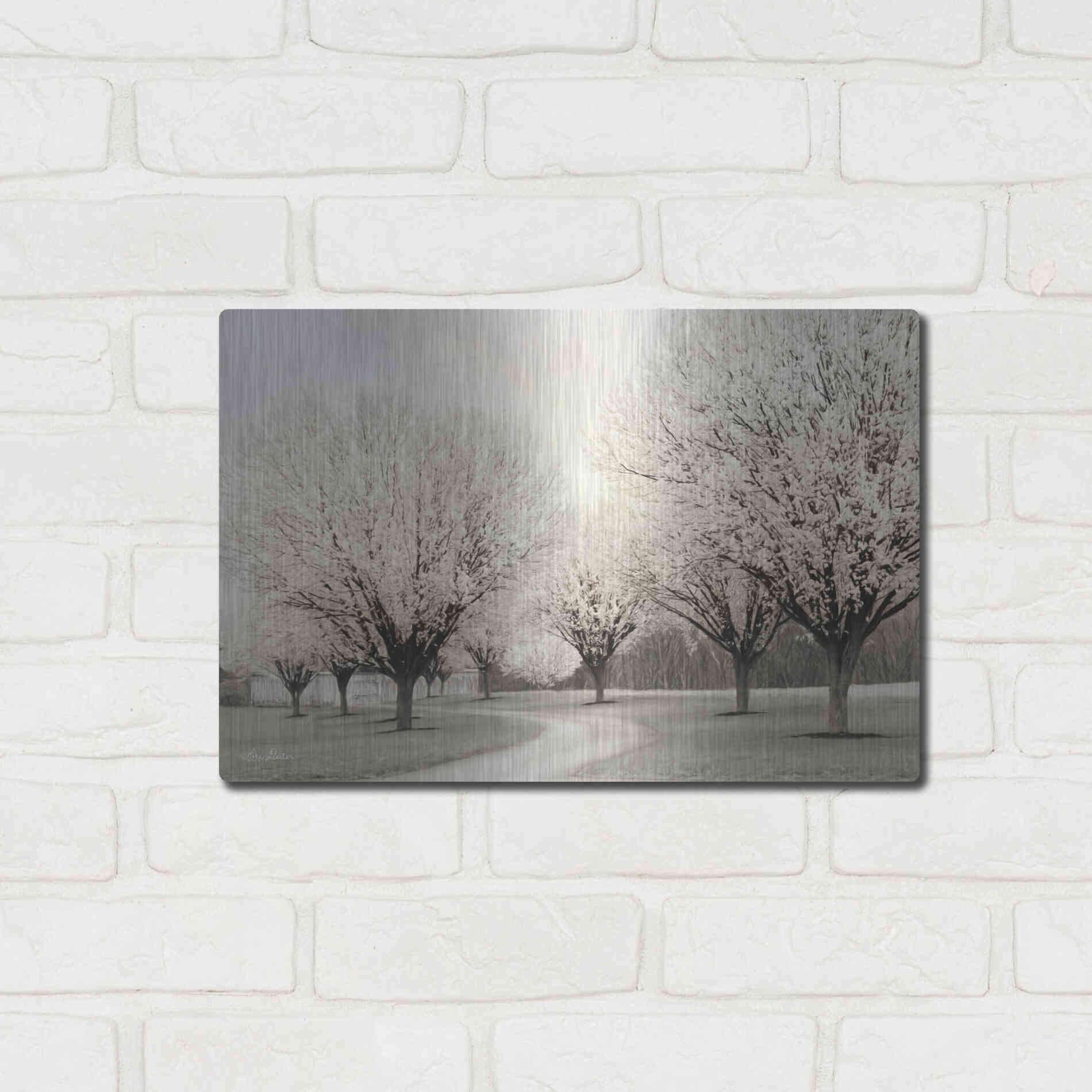 Luxe Metal Art 'In Full Bloom' by Lori Deiter, Metal Wall Art,16x12
