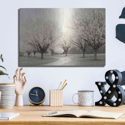 Luxe Metal Art 'In Full Bloom' by Lori Deiter, Metal Wall Art,16x12