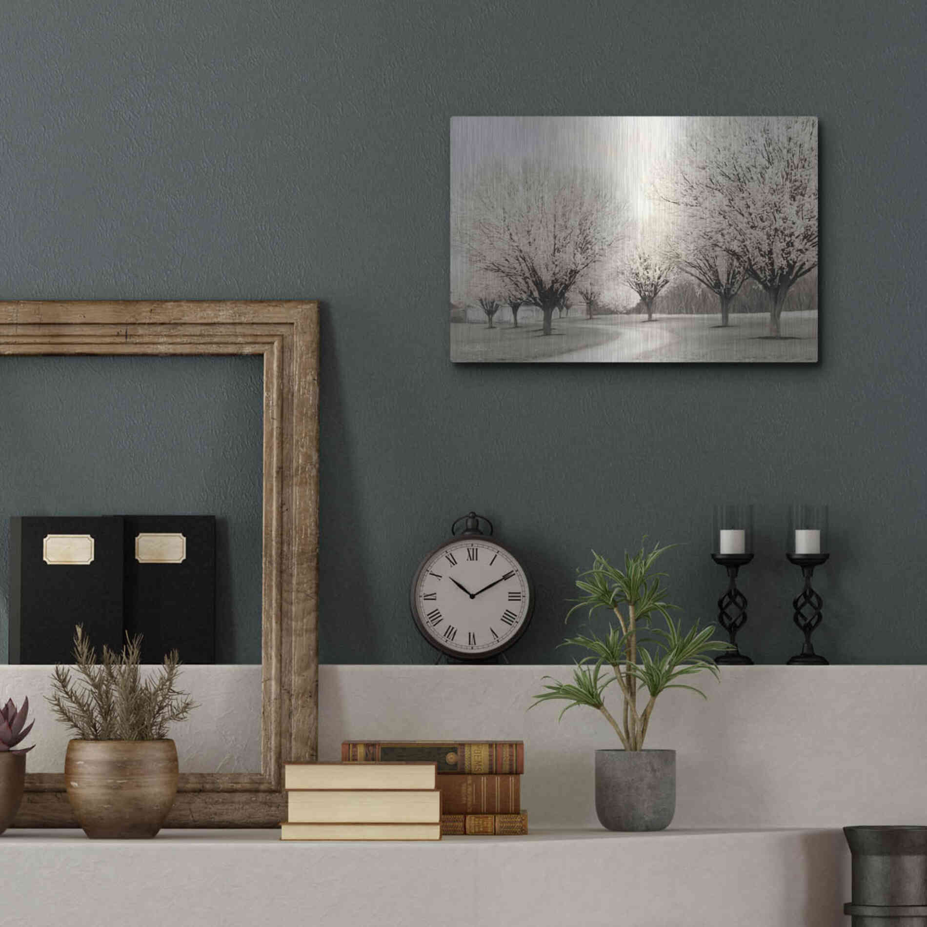 Luxe Metal Art 'In Full Bloom' by Lori Deiter, Metal Wall Art,16x12