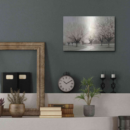 Luxe Metal Art 'In Full Bloom' by Lori Deiter, Metal Wall Art,16x12