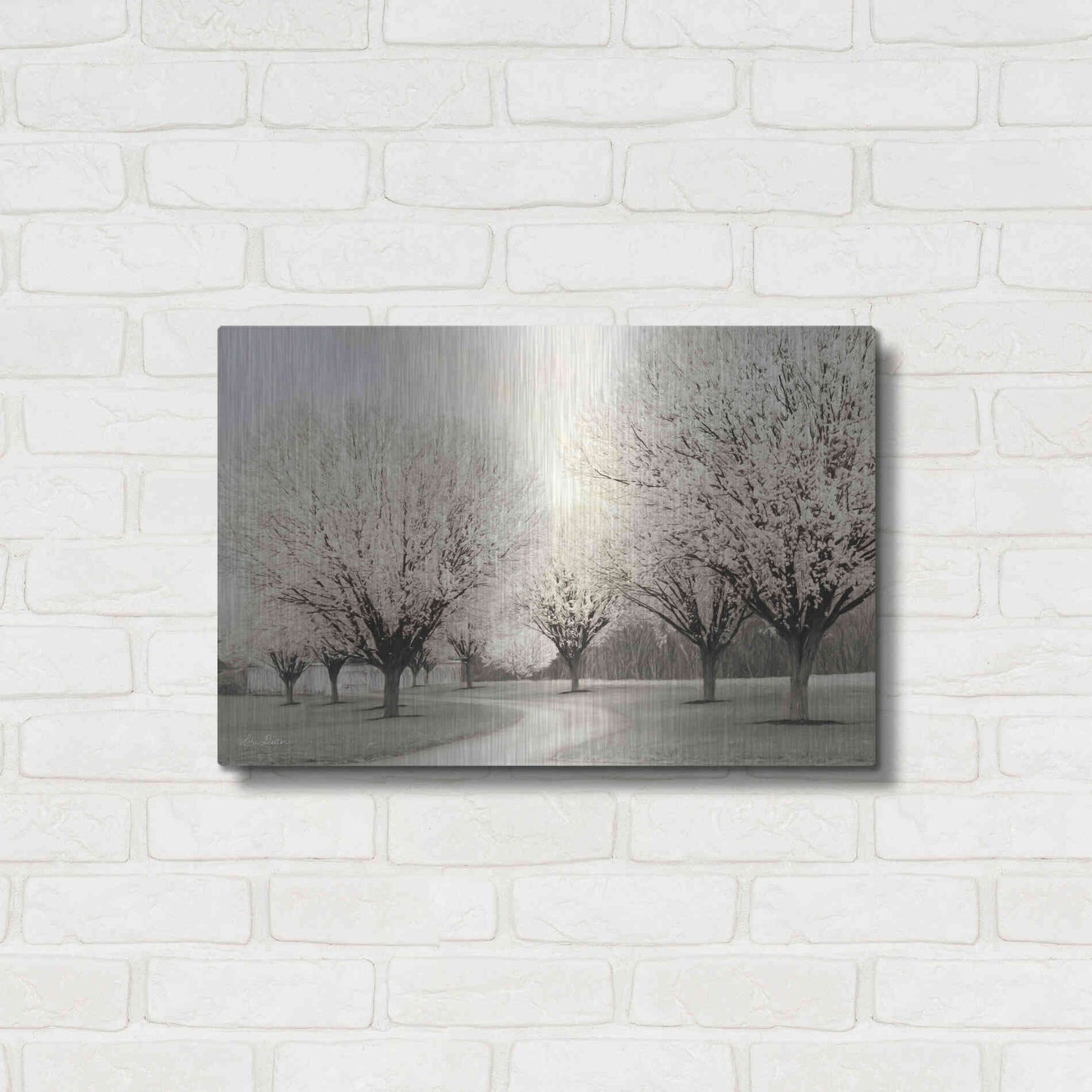 Luxe Metal Art 'In Full Bloom' by Lori Deiter, Metal Wall Art,24x16