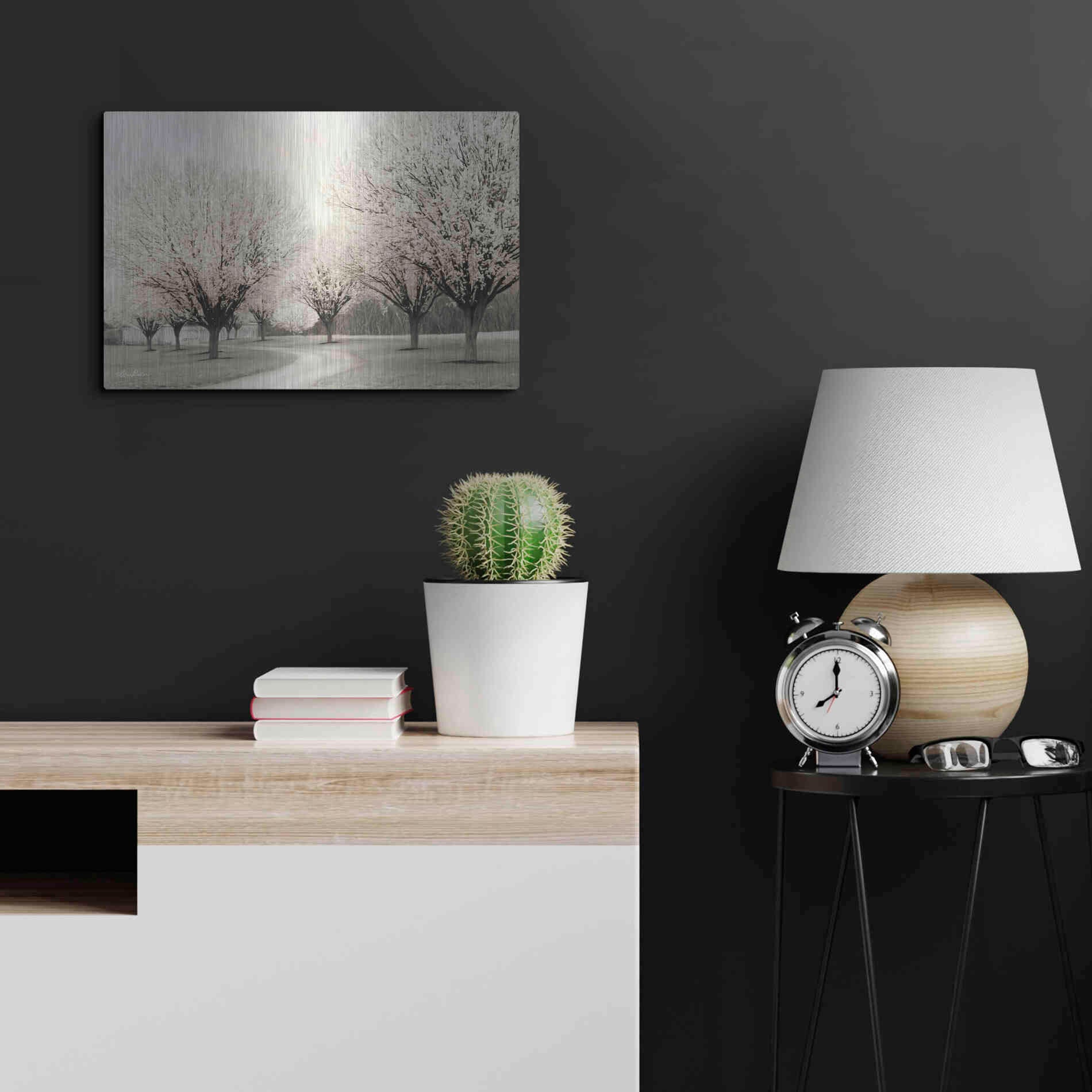 Luxe Metal Art 'In Full Bloom' by Lori Deiter, Metal Wall Art,24x16