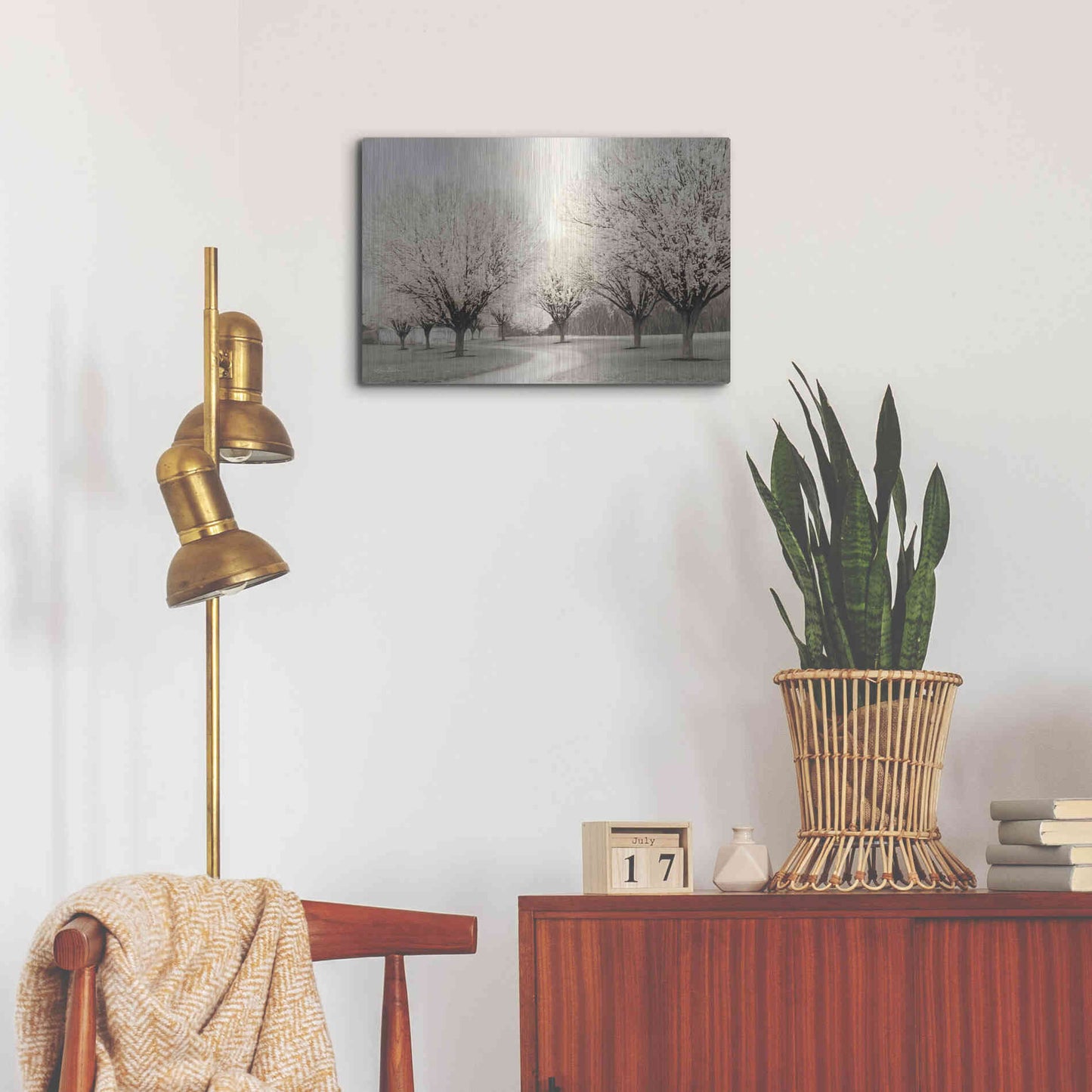 Luxe Metal Art 'In Full Bloom' by Lori Deiter, Metal Wall Art,24x16