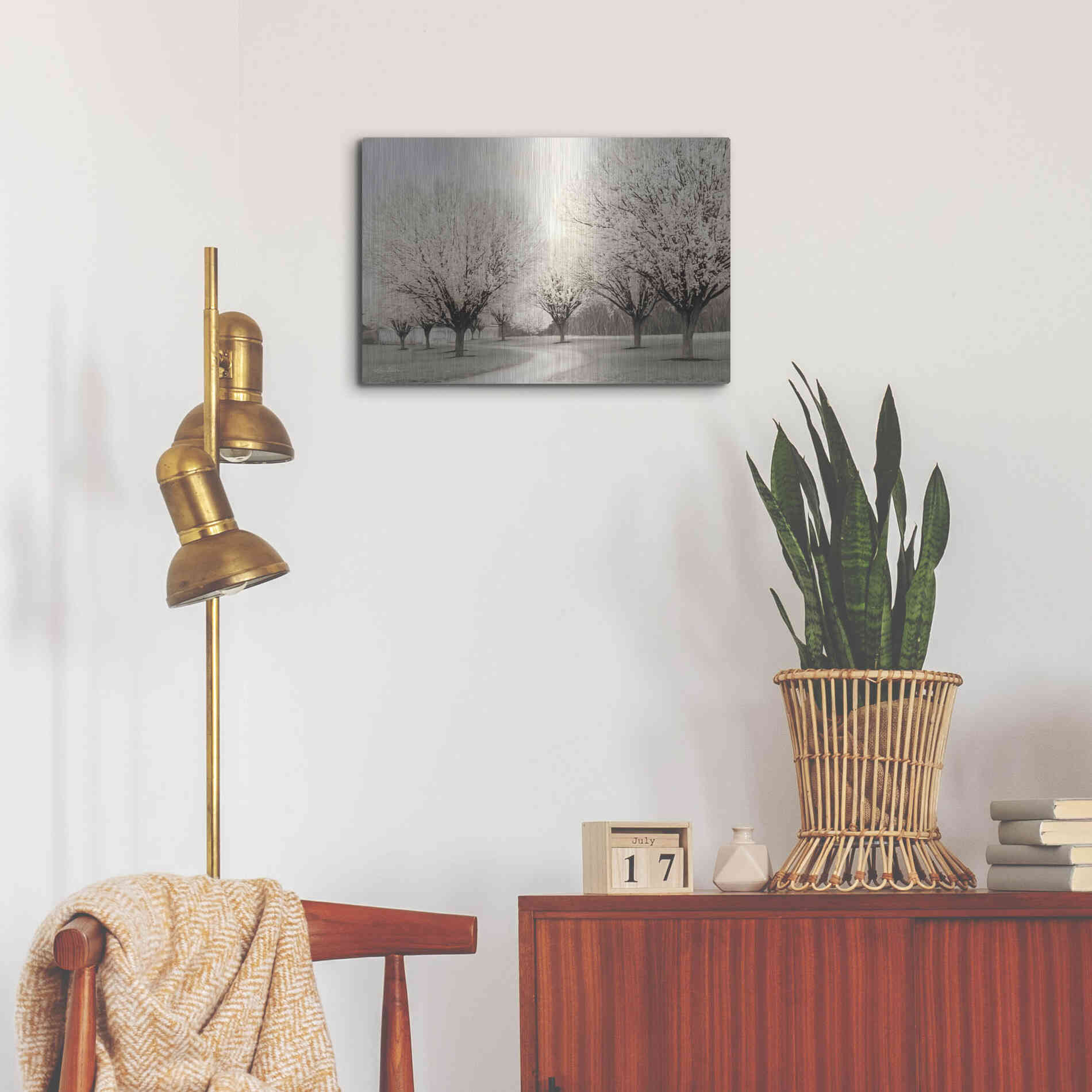Luxe Metal Art 'In Full Bloom' by Lori Deiter, Metal Wall Art,24x16