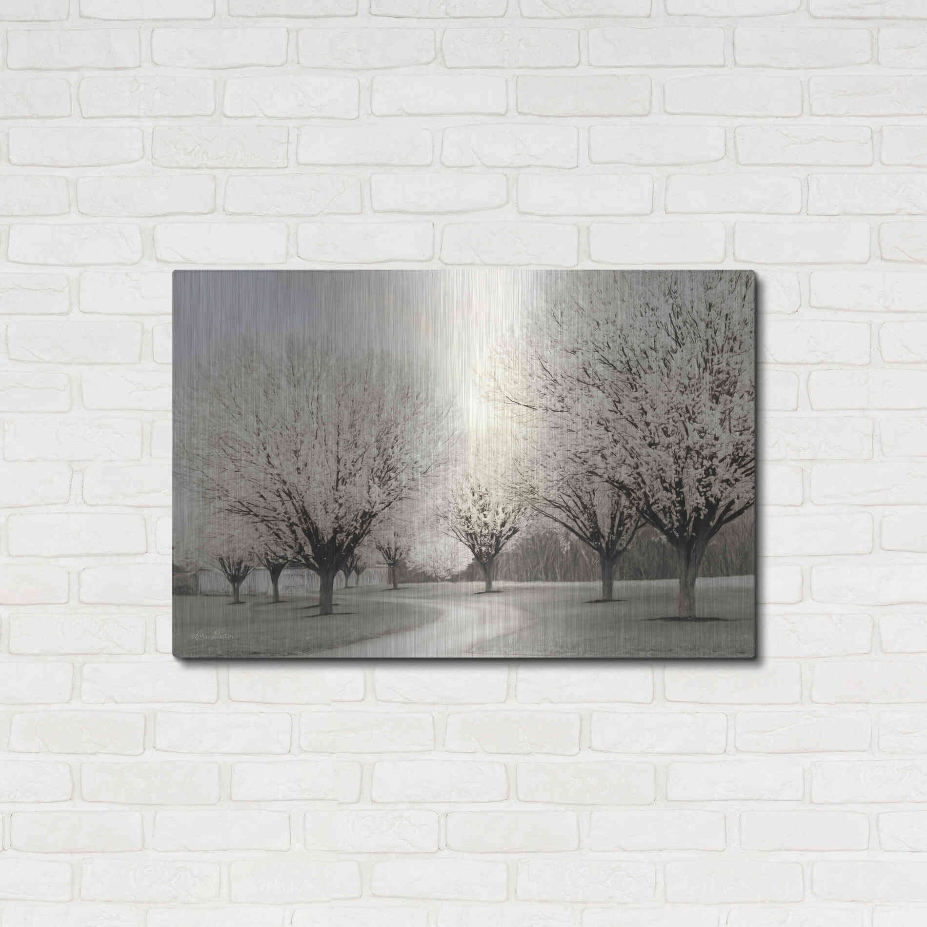 Luxe Metal Art 'In Full Bloom' by Lori Deiter, Metal Wall Art,36x24