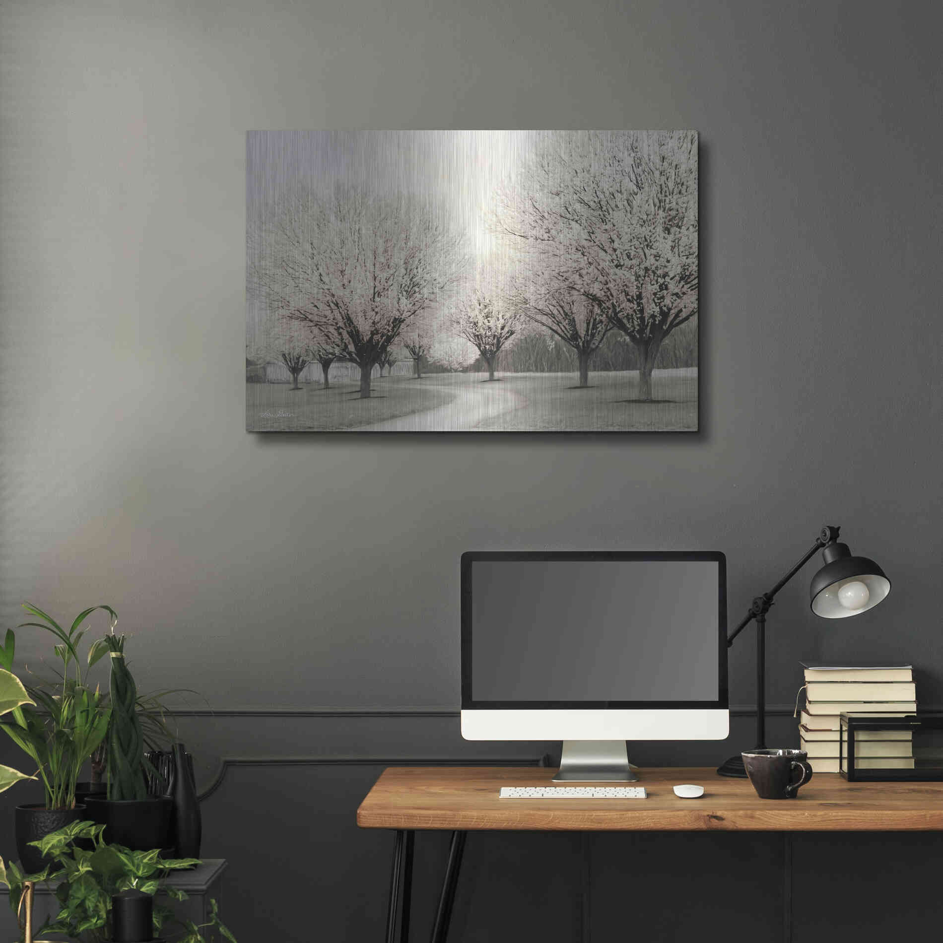 Luxe Metal Art 'In Full Bloom' by Lori Deiter, Metal Wall Art,36x24