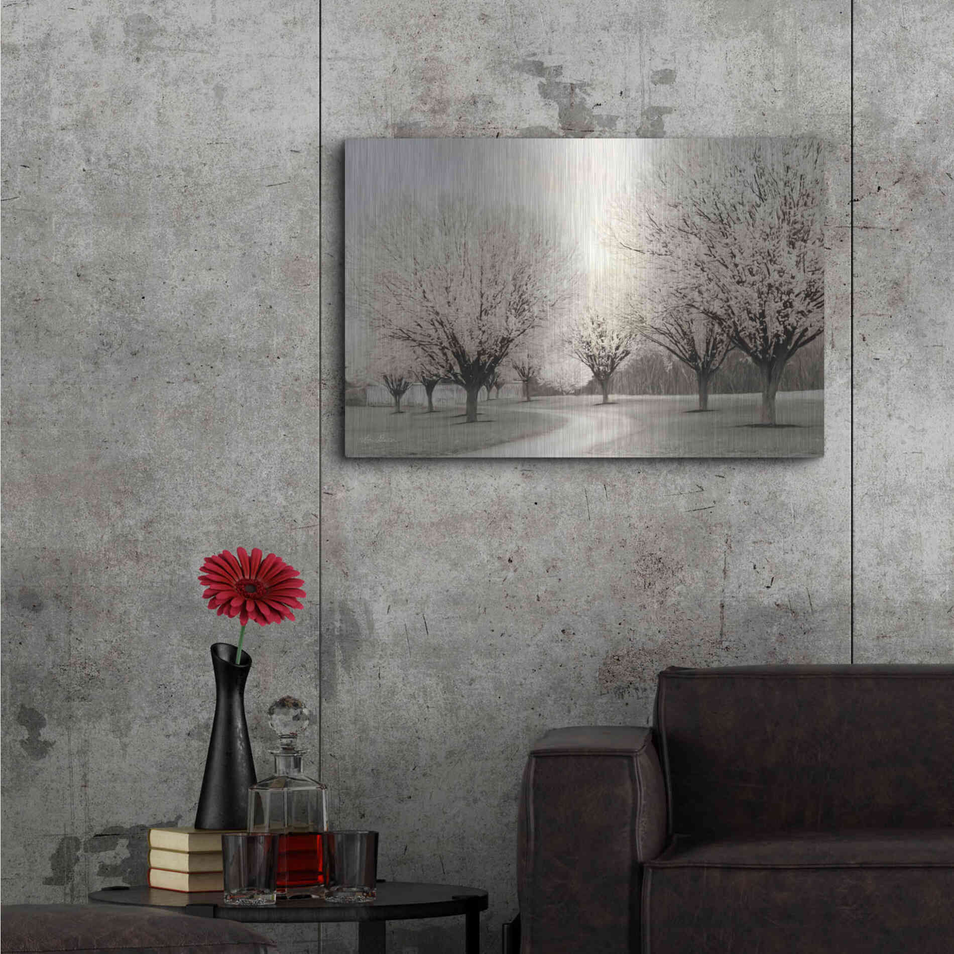 Luxe Metal Art 'In Full Bloom' by Lori Deiter, Metal Wall Art,36x24