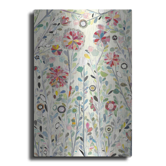 Luxe Metal Art 'Spring Blossoms' by Candra Boggs, Metal Wall Art