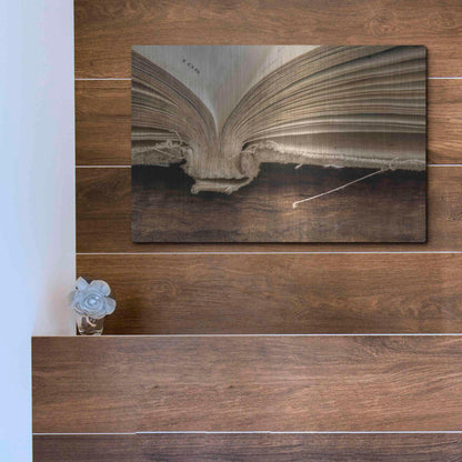 Luxe Metal Art 'Page 108' by Lori Deiter, Metal Wall Art,16x12