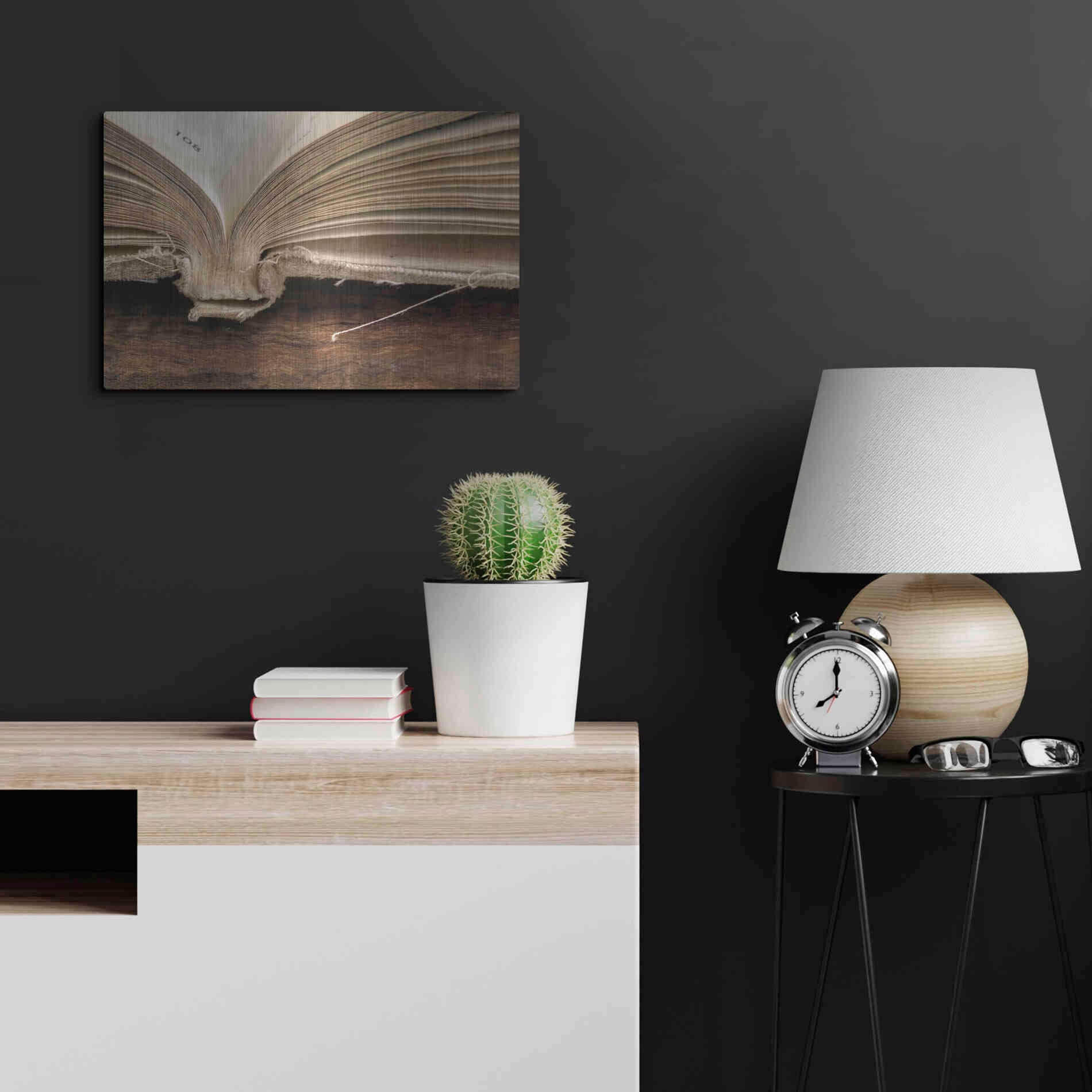 Luxe Metal Art 'Page 108' by Lori Deiter, Metal Wall Art,24x16