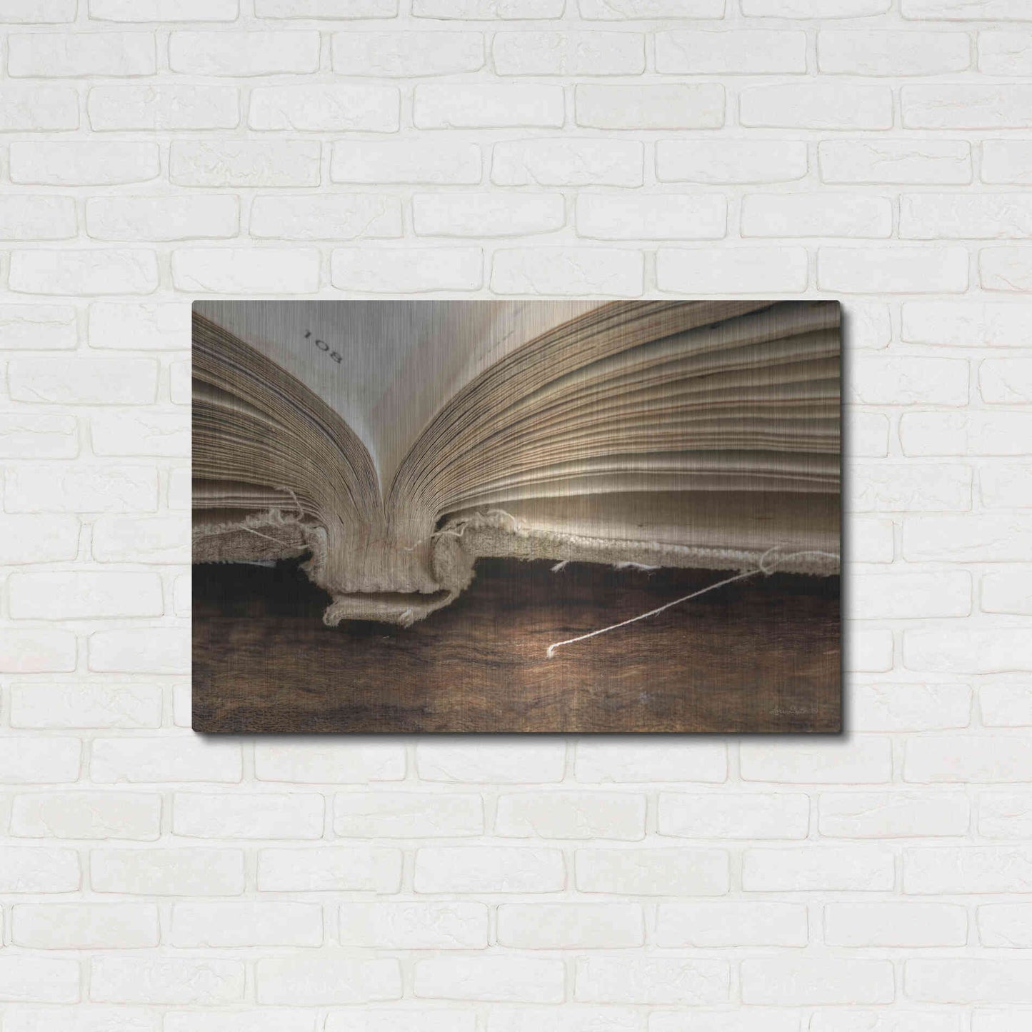 Luxe Metal Art 'Page 108' by Lori Deiter, Metal Wall Art,36x24