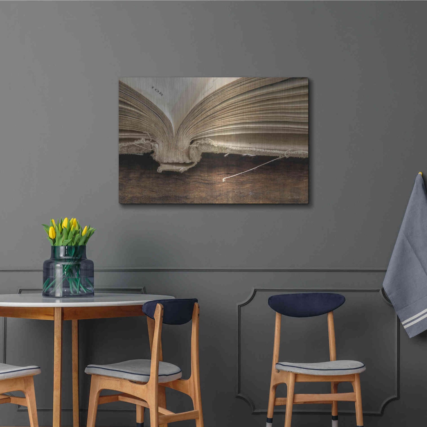 Luxe Metal Art 'Page 108' by Lori Deiter, Metal Wall Art,36x24