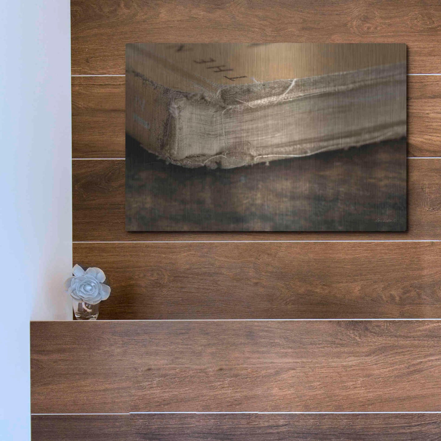Luxe Metal Art 'Well Read' by Lori Deiter, Metal Wall Art,16x12