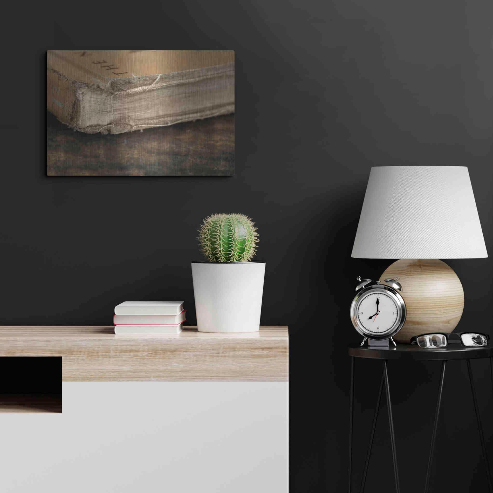 Luxe Metal Art 'Well Read' by Lori Deiter, Metal Wall Art,24x16