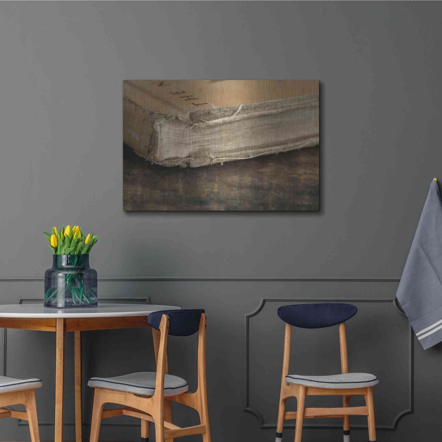 Luxe Metal Art 'Well Read' by Lori Deiter, Metal Wall Art,36x24