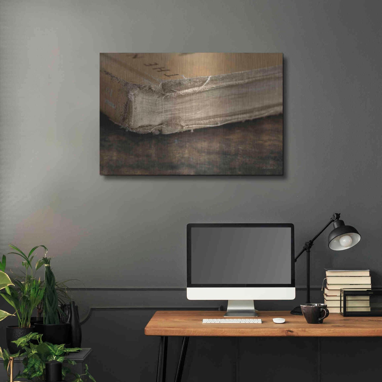 Luxe Metal Art 'Well Read' by Lori Deiter, Metal Wall Art,36x24